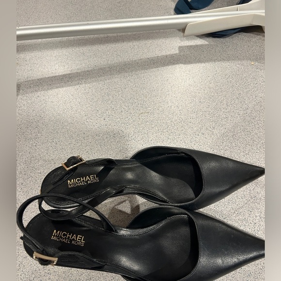 Michael Kors Shoes - Michael Kors Women's Luna Slingback Kitten-Heel Pumps Black Size 8.5 New In Box